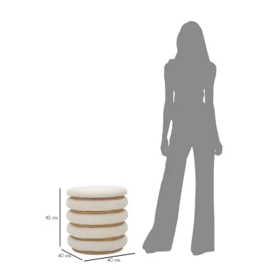 PUFF DAMASCO LINE 40X42 cm